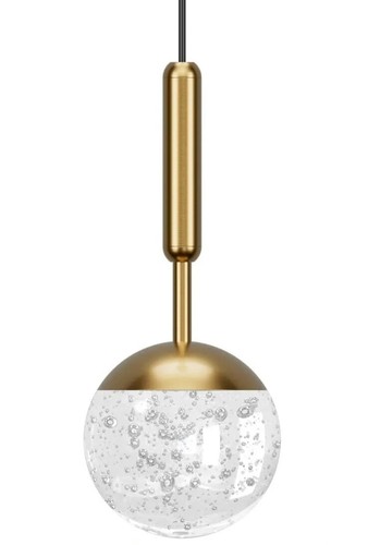 Seeded glass pendant light - glass,